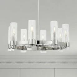 Vernon Place 28 1/4" Wide Chrome 8-Light Chandelier