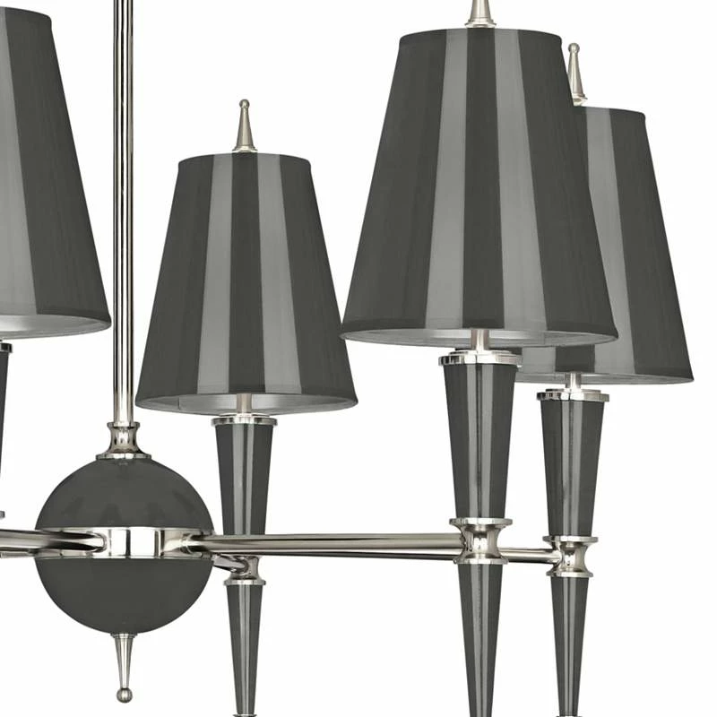 Jonathan Adler Versailles 36 3/4" Wide Ash Lacquer 6-Light Chandelier 5 Jonathan Adler Versailles 36 3/4" Wide Ash Lacquer 6-Light Chandelier - Image 3