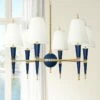 Jonathan Adler Versailles 36 3/4"W Fondine Shade Navy Lacquer Chandelier -Lighting Sales Shop versailles 36 and three quarter inchw fondine shade navy lacquer chandelier 18r62cropped
