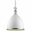 Viceroy 12 3/4" Wide White And Polished Nickel Pendant Light -Lighting Sales Shop viceroy 12 and three quarter inch wide white and polished nickel pendant light 9p703