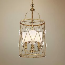 Victoria Park 15 1/4" Wide 4-Light Elara Gold Pendant