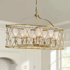Victoria Park 43"W Elara Gold Kitchen Island Light Pendant