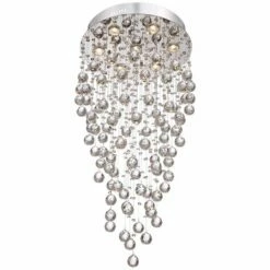 Vienna Full Spectrum Aida 17 3/4" Wide Pouring Crystal Chandelier -Lighting Sales Shop vienna full spectrum aida 17 and three quarter inch wide pouring crystal chandelier x9149views2