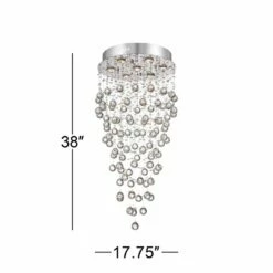 Vienna Full Spectrum Aida 17 3/4" Wide Pouring Crystal Chandelier -Lighting Sales Shop vienna full spectrum aida 17 and three quarter inch wide pouring crystal chandelier x9149views4