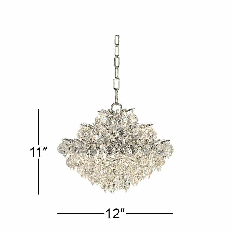 Vienna Full Spectrum Essa 12"W Chrome - Crystal Mini Pendant 9 Vienna Full Spectrum Essa 12"W Chrome - Crystal Mini Pendant - Image 7