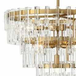 Vienna Full Spectrum Luxum 23 1/2" Brass 8-Light Crystal Chandelier 9 Vienna Full Spectrum Luxum 23 1/2" Brass 8-Light Crystal Chandelier -Lighting Sales Shop vienna full spectrum luxum 23 and one half inch brass 8 light crystal chandelier 64t05views1