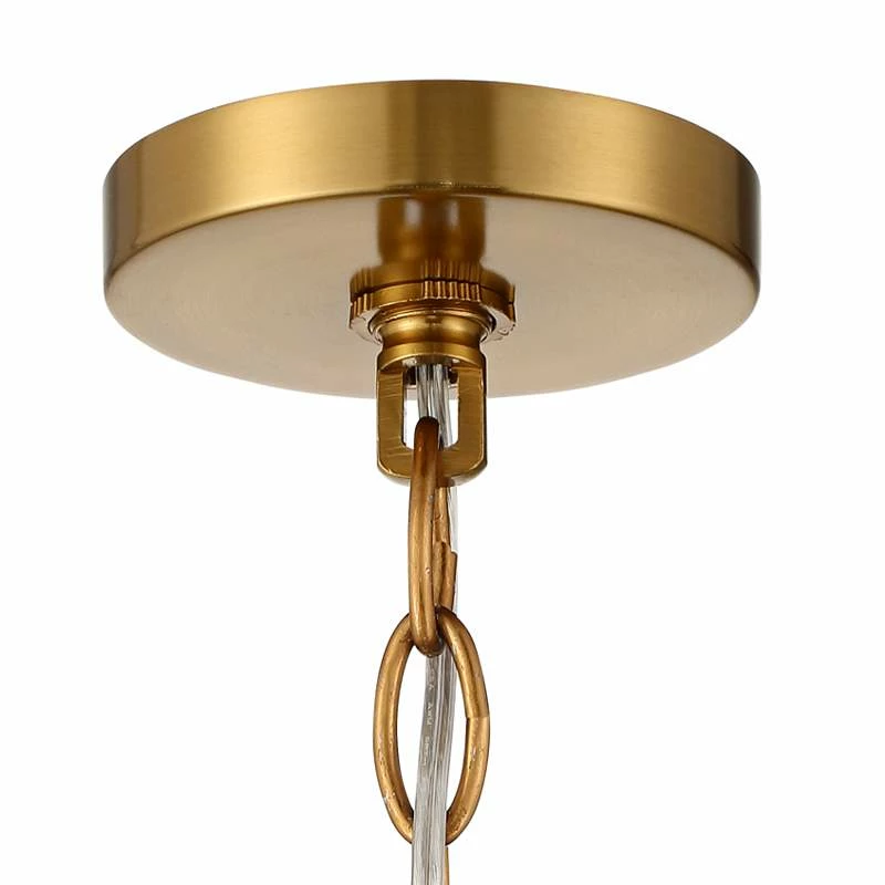 Vienna Full Spectrum Luxum 23 1/2" Brass 8-Light Crystal Chandelier 7 Vienna Full Spectrum Luxum 23 1/2" Brass 8-Light Crystal Chandelier - Image 5