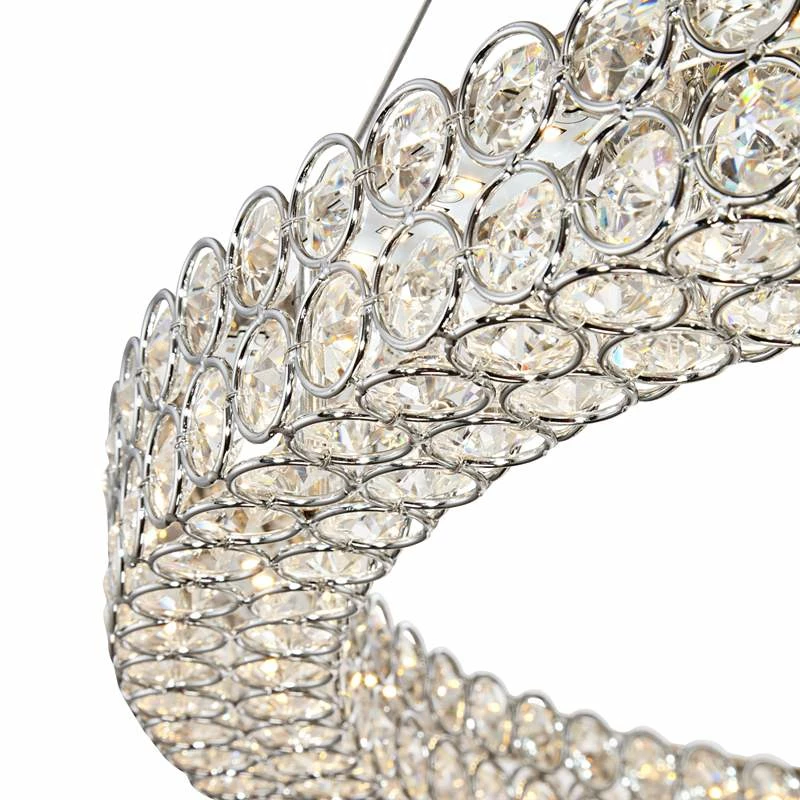 Vienna Full Spectrum Perriello 27 1/2" Crystal Ring LED Chandelier 5 Vienna Full Spectrum Perriello 27 1/2" Crystal Ring LED Chandelier - Image 3