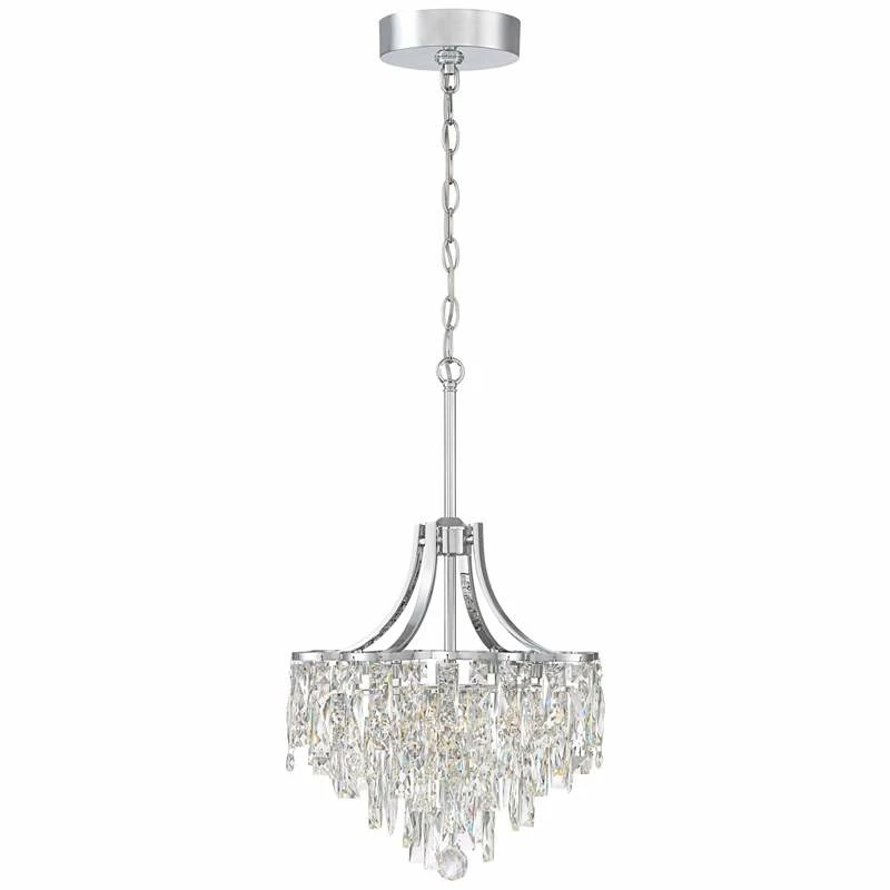 Villette 15 3/4" Wide Chrome LED Crystal Pendant Light 7 Villette 15 3/4" Wide Chrome LED Crystal Pendant Light - Image 5