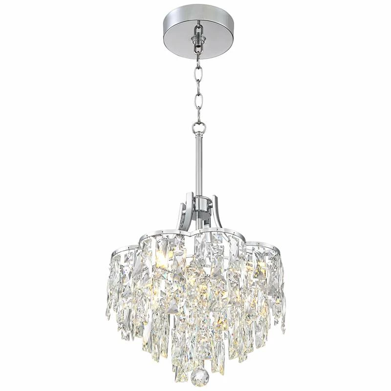 Villette 15 3/4" Wide Chrome LED Crystal Pendant Light 8 Villette 15 3/4" Wide Chrome LED Crystal Pendant Light - Image 6