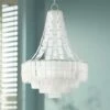 Vintner Blanc 27"W Silver Leaf Opaque White Glass Chandelier 1 Vintner Blanc 27"W Silver Leaf Opaque White Glass Chandelier -Lighting Sales Shop vintner blanc 27 inchw silver leaf opaque white glass chandelier 314v0cropped