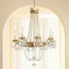 Troy Viola 27 1/2" Wide Distressed Gold Leaf Chandelier -Lighting Sales Shop viola 27 and one half inch wide distressed gold leaf chandelier 9p323cropped