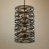 Vortic Flow 14"W Dark Bronze And Mosaic Gold 6-Light Pendant 1 Vortic Flow 14"W Dark Bronze And Mosaic Gold 6-Light Pendant -Lighting Sales Shop vortic flow 14 inchw dark bronze and mosaic gold 6 light pendant 58k80cropped