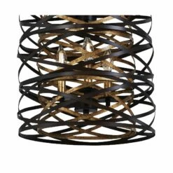 Vortic Flow 14"W Dark Bronze And Mosaic Gold 6-Light Pendant 7 Vortic Flow 14"W Dark Bronze And Mosaic Gold 6-Light Pendant -Lighting Sales Shop vortic flow 14 inchw dark bronze and mosaic gold 6 light pendant 58k80views1