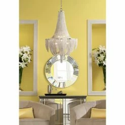 Maxim Chantilly 22" Wide Nickel Jewelry Chain Chandelier