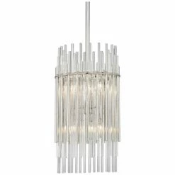 Wallis 10 1/2" Wide Polished Nickel Mini Pendant