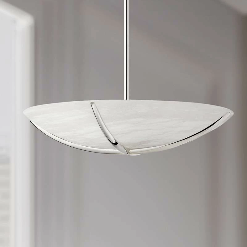 Wheatley 21 1/2" Wide Polished Nickel Pendant Light 3 Wheatley 21 1/2" Wide Polished Nickel Pendant Light