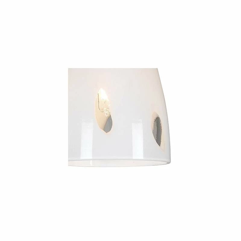 White Glass 4 1/4"W Brushed Steel Low Voltage Mini Pendant 5 White Glass 4 1/4"W Brushed Steel Low Voltage Mini Pendant - Image 3
