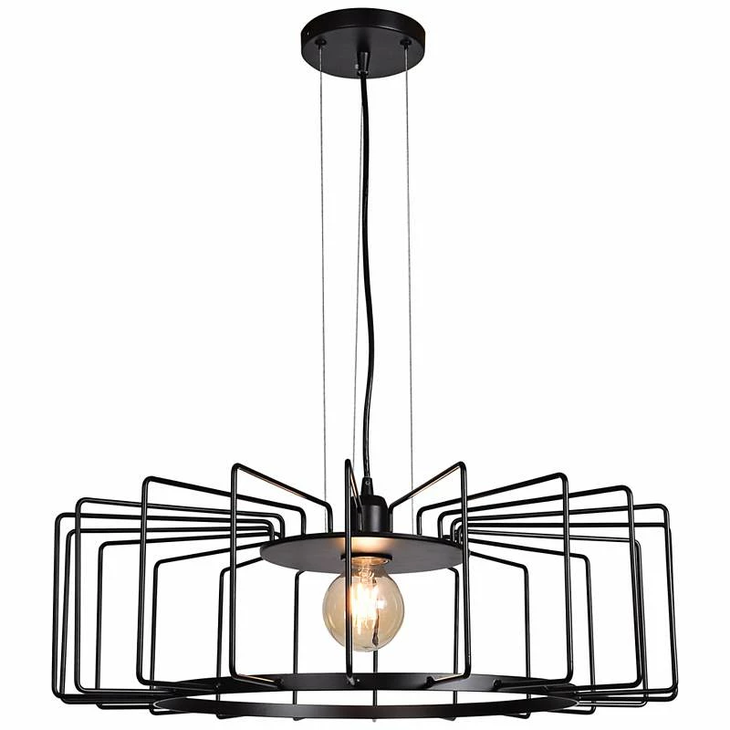 Wired 23 1/4" Wide Black LED Pendant Light 4 Wired 23 1/4" Wide Black LED Pendant Light - Image 2