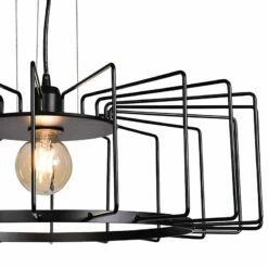 Wired 23 1/4" Wide Black LED Pendant Light 8 Wired 23 1/4" Wide Black LED Pendant Light -Lighting Sales Shop wired 23 and one quarter inch wide black led pendant light 47k39views1