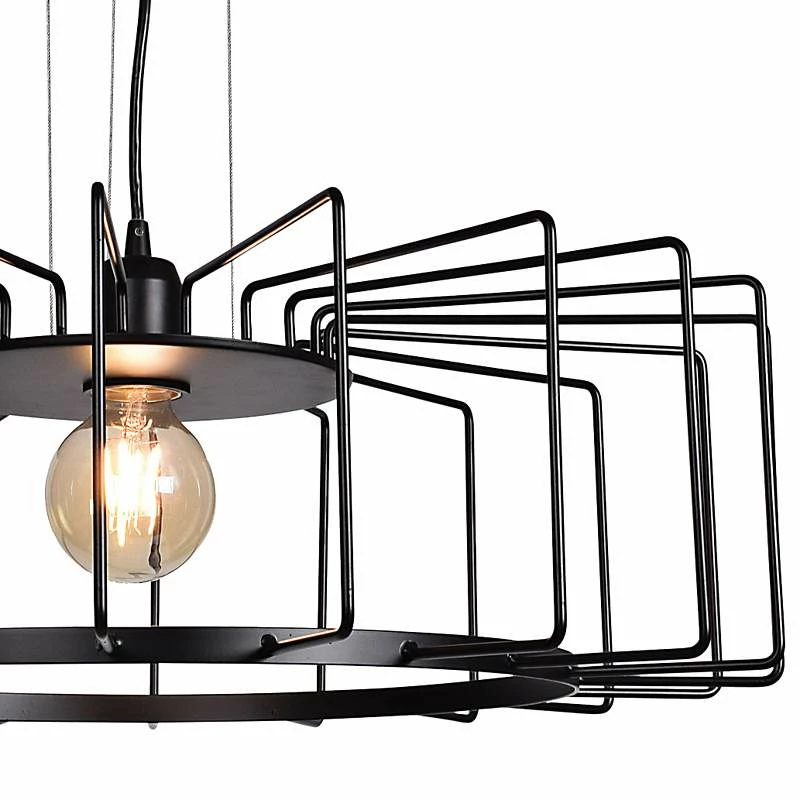 Wired 23 1/4" Wide Black LED Pendant Light 5 Wired 23 1/4" Wide Black LED Pendant Light - Image 3