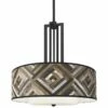 Woodwork Diamonds Carey 24" Black 4-Light Chandelier