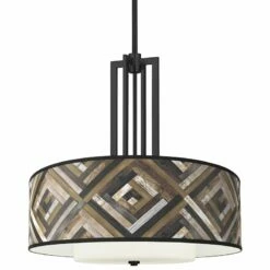 Woodwork Diamonds Carey 24" Black 4-Light Chandelier