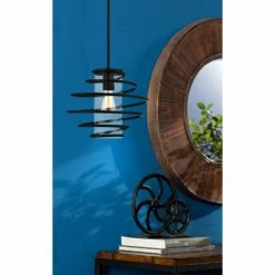 Vansbro Collection 14 1/2" Wide Black Mini Pendant Light