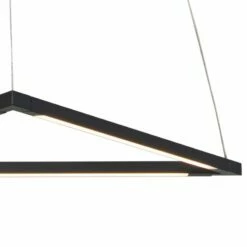 Z-Bar Triangle 18 1/2" Wide Matte Black LED Pendant Light -Lighting Sales Shop z bar triangle 18 and one half inch wide matte black led pendant light 65t93views1