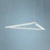 Z-Bar Triangle 18 1/2" Wide Matte White LED Pendant Light 1 Z-Bar Triangle 18 1/2" Wide Matte White LED Pendant Light -Lighting Sales Shop z bar triangle 18 and one half inch wide matte white led pendant light 65t99cropped
