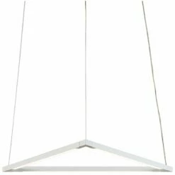 Z-Bar Triangle 18 1/2" Wide Matte White LED Pendant Light 7 Z-Bar Triangle 18 1/2" Wide Matte White LED Pendant Light -Lighting Sales Shop z bar triangle 18 and one half inch wide matte white led pendant light 65t99views1