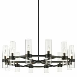 Z-Lite Datus 43.5" Wide 12-Light Matte Black Modern Ring Chandelier 11 Z-Lite Datus 43.5" Wide 12-Light Matte Black Modern Ring Chandelier -Lighting Sales Shop z lite datus 43 5 inch wide 12 light matte black modern ring chandelier 875d4