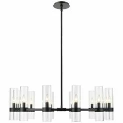 Z-Lite Datus 43.5" Wide 12-Light Matte Black Modern Ring Chandelier 13 Z-Lite Datus 43.5" Wide 12-Light Matte Black Modern Ring Chandelier -Lighting Sales Shop z lite datus 43 5 inch wide 12 light matte black modern ring chandelier 875d4views2