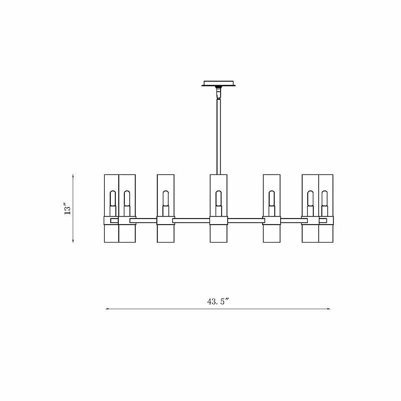 Z-Lite Datus 43.5" Wide 12-Light Matte Black Modern Ring Chandelier 9 Z-Lite Datus 43.5" Wide 12-Light Matte Black Modern Ring Chandelier - Image 7