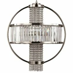 Zeev Metropolis 22"W Polished Nickel Crystal Pendant Light 7 Zeev Metropolis 22"W Polished Nickel Crystal Pendant Light -Lighting Sales Shop zeev metropolis 22 inchw polished nickel crystal pendant light 78x87views1