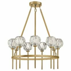Lighting Sales Shop -Lighting Sales Shop zeev parisian 26 inch wide aged brass 9 light round chandelier 78y22
