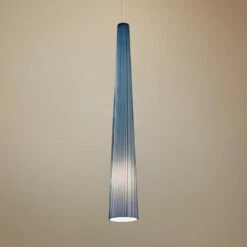 Lighting Sales Shop 13 Zenith 4" Wide Steel Blue LED Mini Pendant